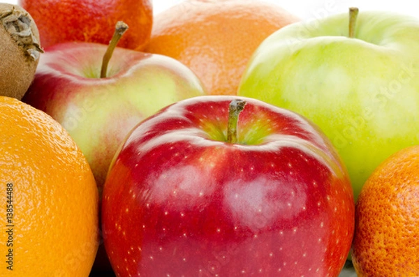 Obraz лимон яблоко апельсин