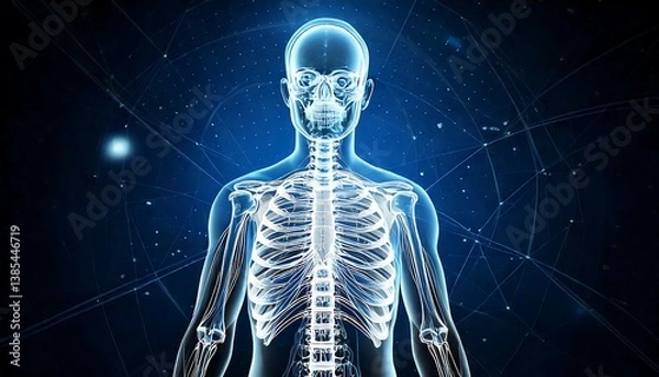 Fototapeta 3d rendered illustration of a painful shoulder