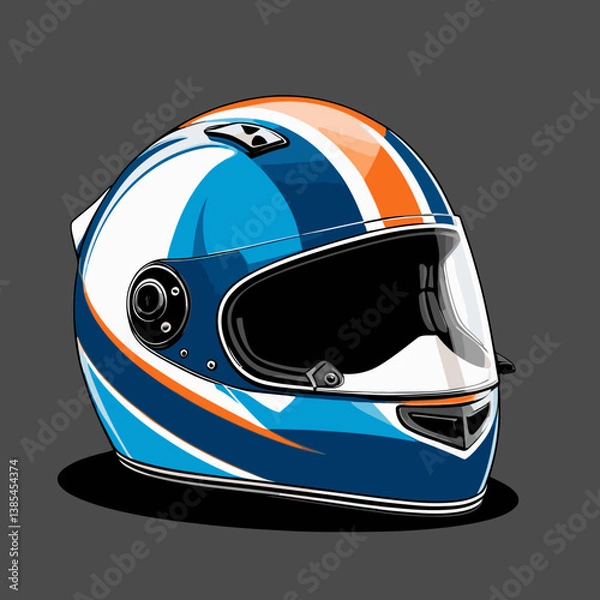 Obraz motorcycle helmet vector for graphic design needs