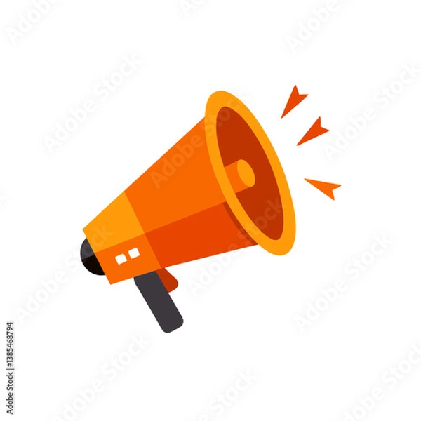 Obraz halloween megaphone icon vector illustration