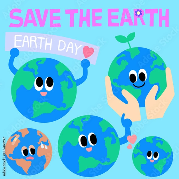 Fototapeta 지구의 날