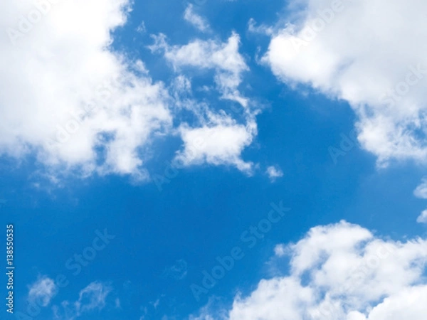 Obraz Blue sky with clound baqckground.