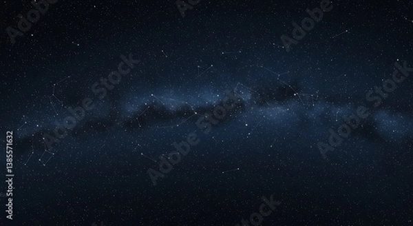 Fototapeta Cosmic Dust and Distant Suns AI Generated