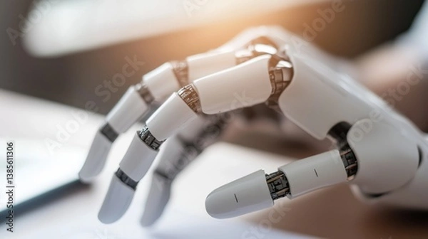 Fototapeta AI Logistics Plan Briefing in Military Setting