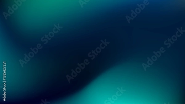 Obraz Abstract dark green liquid neon blurred soft colourful gradient background. Gradient mesh. Modern template for design concepts, wallpapers, presentations, posters, prints and web. Vector illustration.