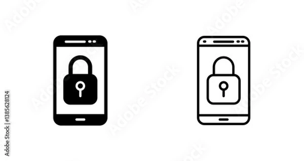 Fototapeta Lock Icon Design