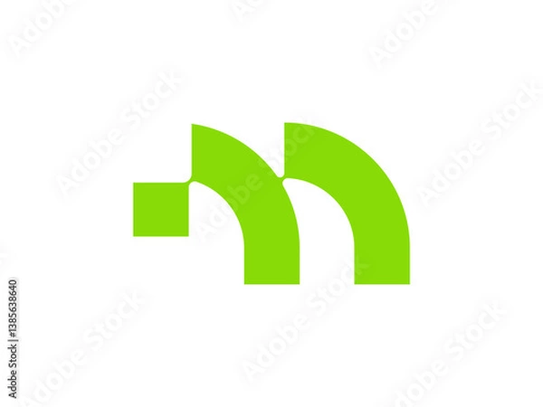 Obraz abstract m letter logo