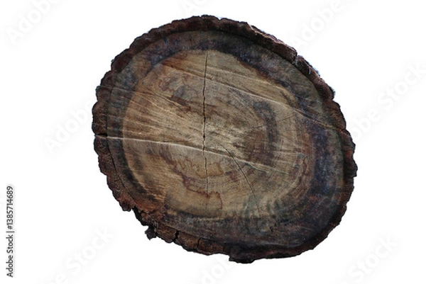 Obraz tree stump wood trunk Isolated background object wallpaper high quality on transparent 