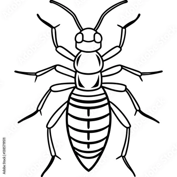 Fototapeta Sleek Termite Vector Art