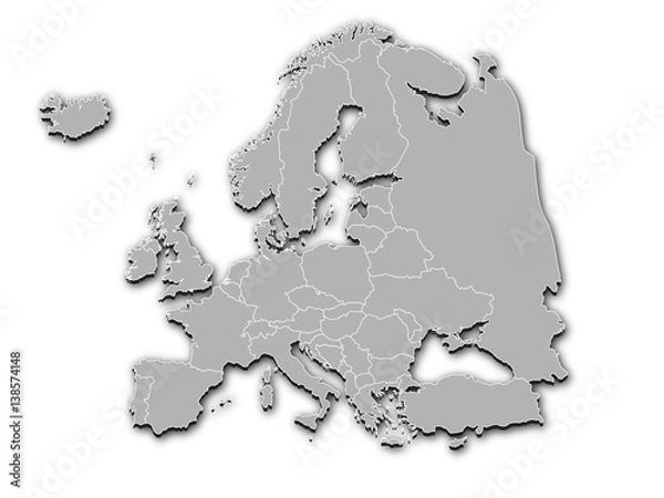 Fototapeta Europe map