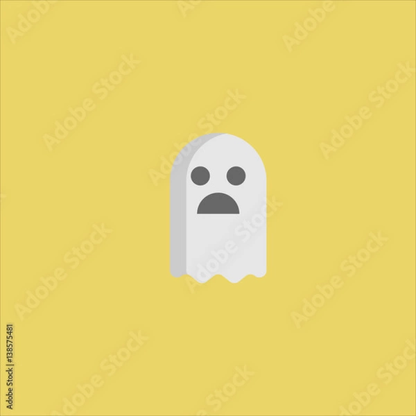 Fototapeta ghost icon flat design