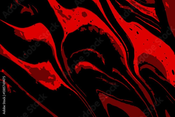 Fototapeta abstract art background in red black color