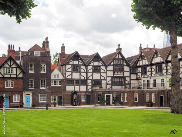 Obraz Houses at the Tower of London complex, city of London