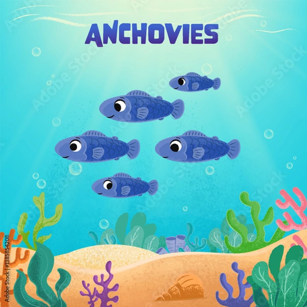 Obraz underwater world with fishes