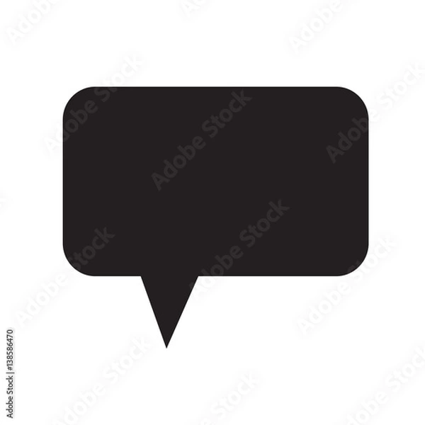 Fototapeta speech bubble icon Vector Illustration