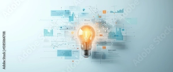 Fototapeta Innovation fueled by data visualization