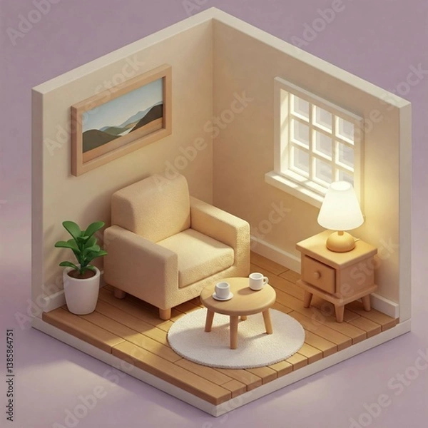 Obraz living room interior