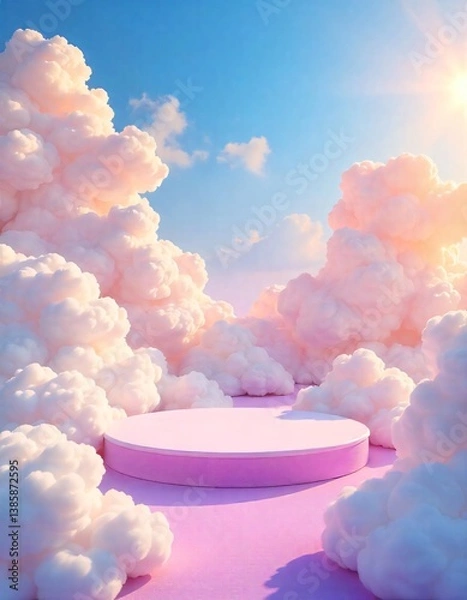 Obraz clouds pink stage