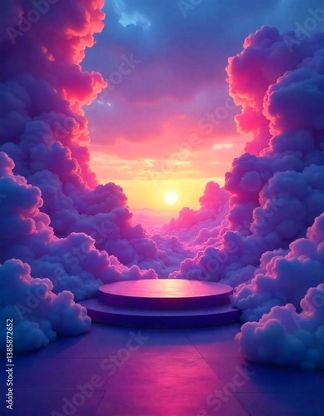 Obraz purple sky stage