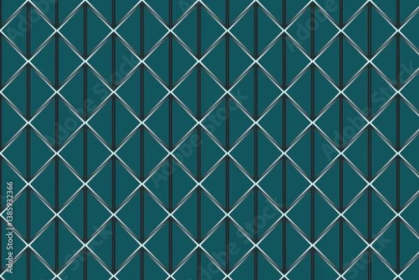 Fototapeta seamless pattern of metal fence