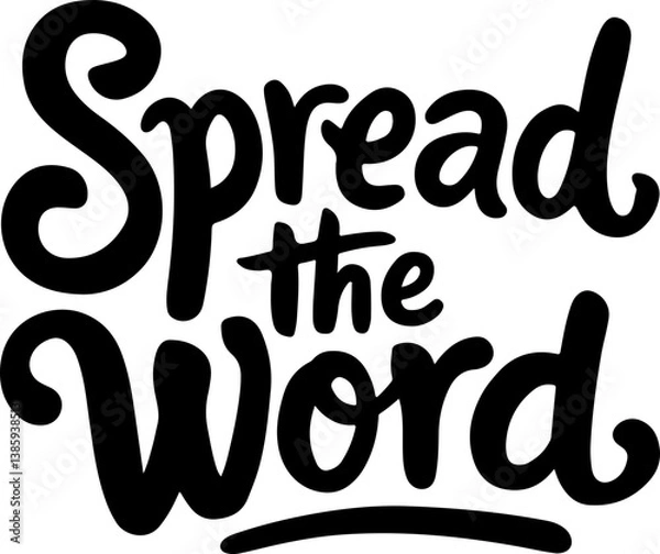 Fototapeta Spread the Word.