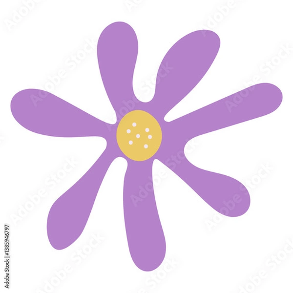 Fototapeta Handdrawn Abstract Flower