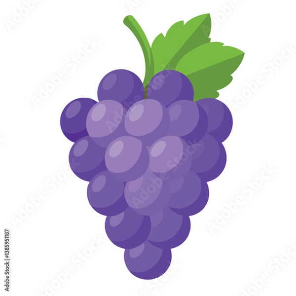 Fototapeta Grape-isolated-on-white-background 