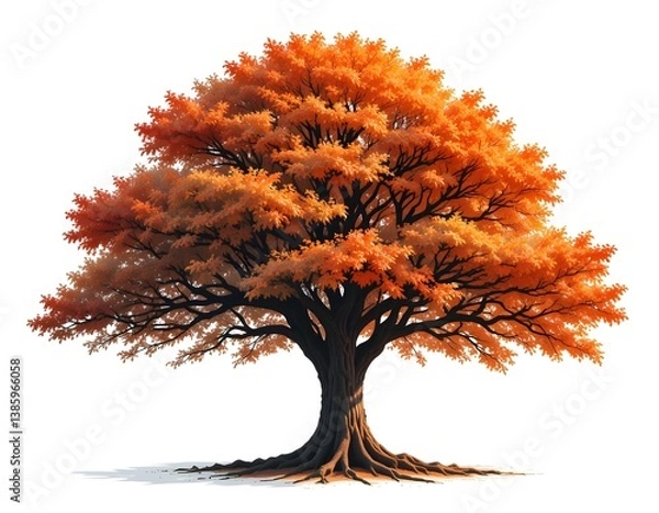 Obraz tree isolated on white