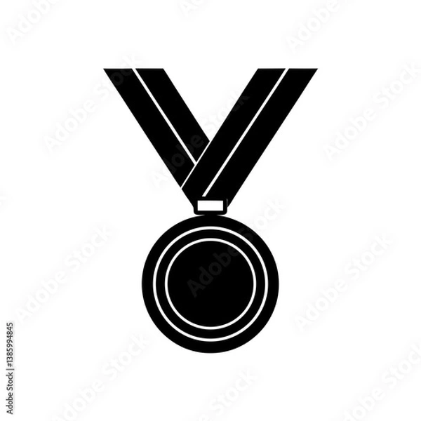 Obraz gold medal on white background