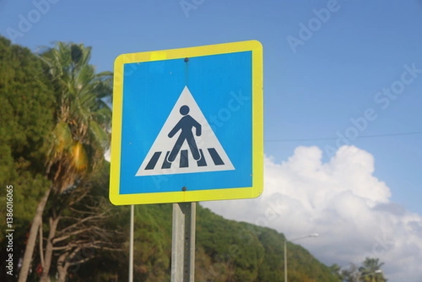 Obraz road signs, traffic sign, traffic rules in Turkey, 7