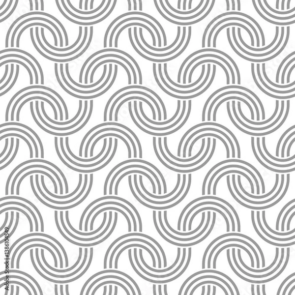 Obraz Abstract seamless pattern. Modern geometric background with interesting stripes.