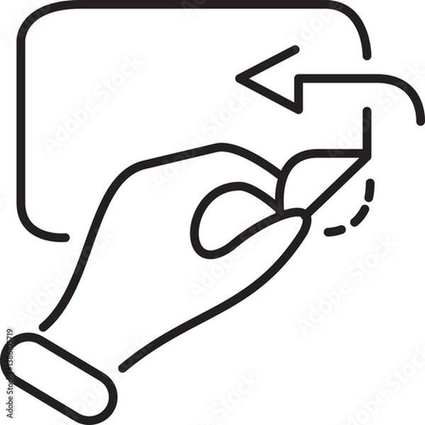 Obraz adhesive paper icon