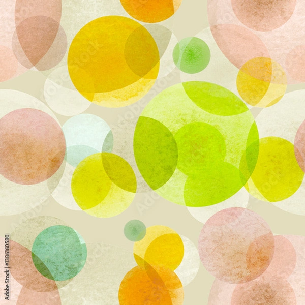 Fototapeta abstract colorful background with circles
