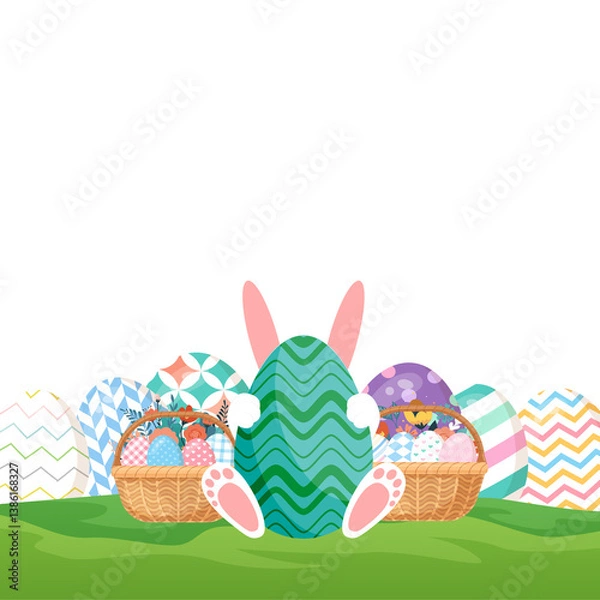 Obraz Illustrative Happy Easter Day