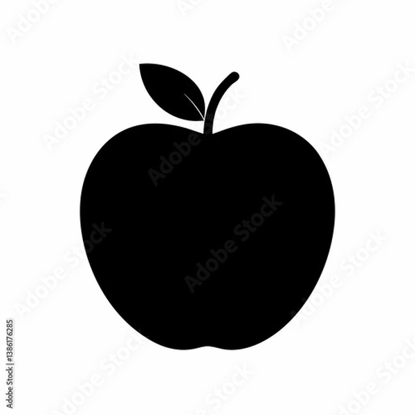 Obraz apple on black