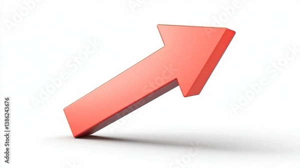 Fototapeta 3D Up Arrow Icon for Business Success Concept on Transparent PNG Background --ar 16:9 --style raw --stylize 250 --v 6.1 Job ID: 72f0b79f-dd28-445a-9b95-32ecf759ef72
