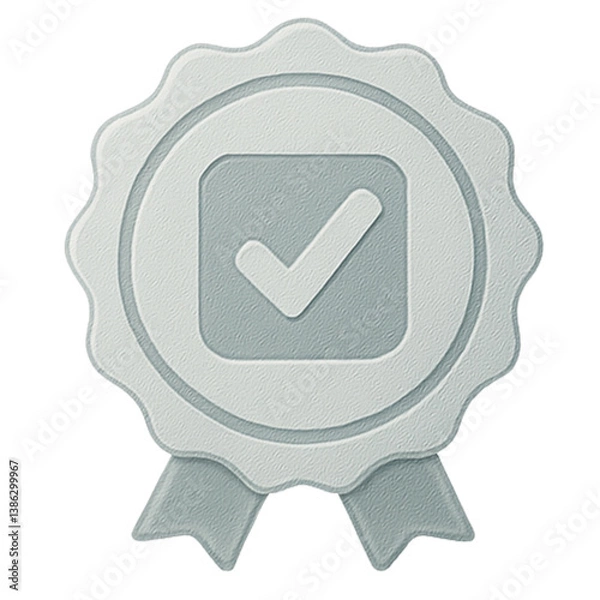 Obraz Platinum To-Do Tracker Badge with Checkmark

