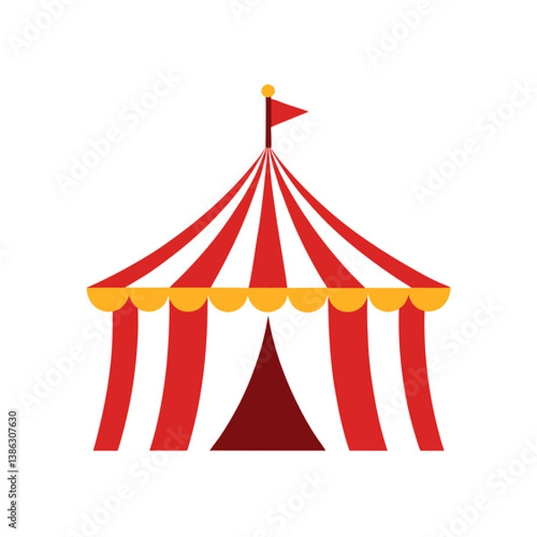 Obraz circus tent vector illustration