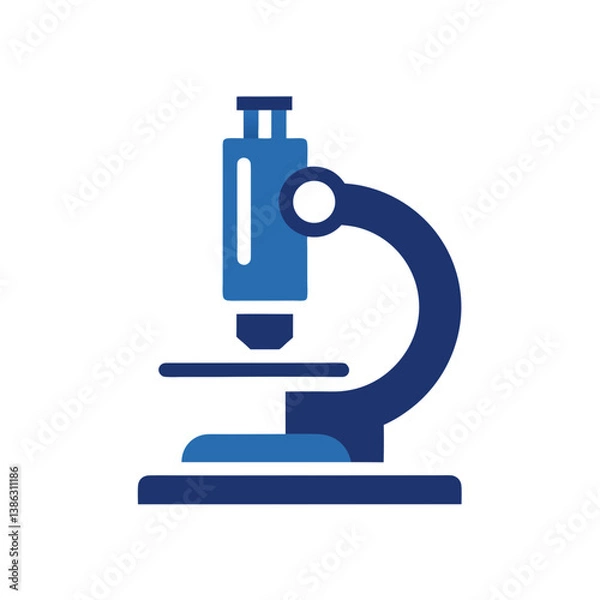 Obraz microscope isolated on white background