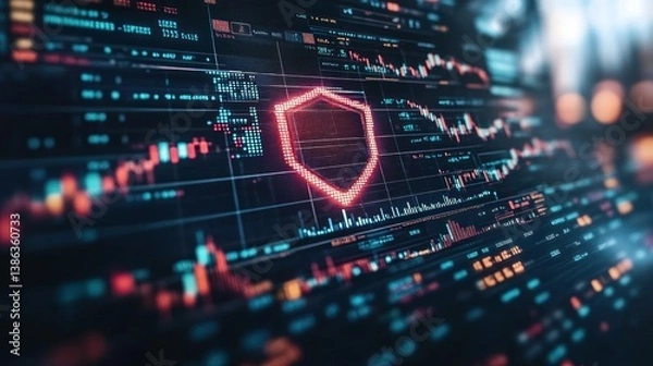 Fototapeta Financial security system