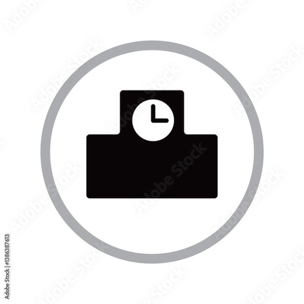 Fototapeta 家計　出費　学費　勉強　アイコンイラスト