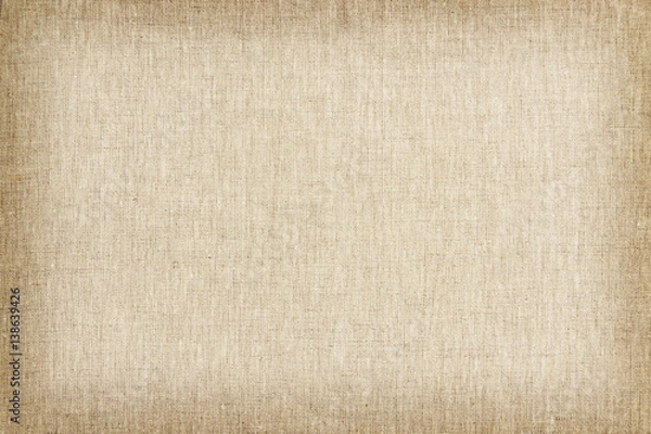 Obraz Brown linen texture for background and shadow