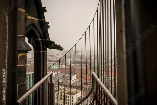 Fototapeta St Nikolai view from the tower