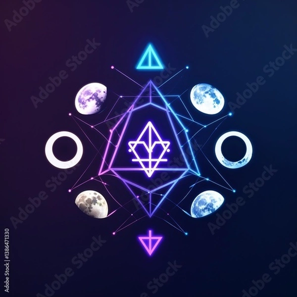 Obraz Mystical Neon Night