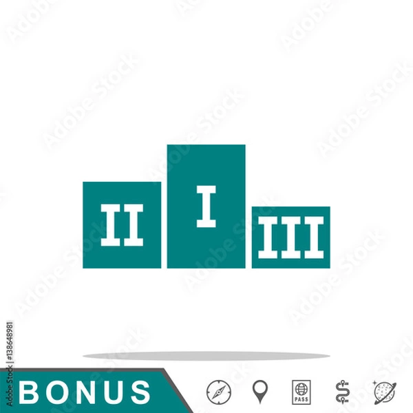 Obraz icon podiume