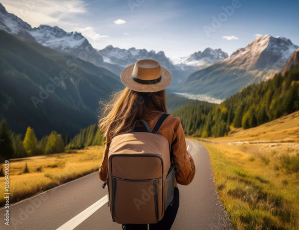 Fototapeta Generated image　旅先の風景