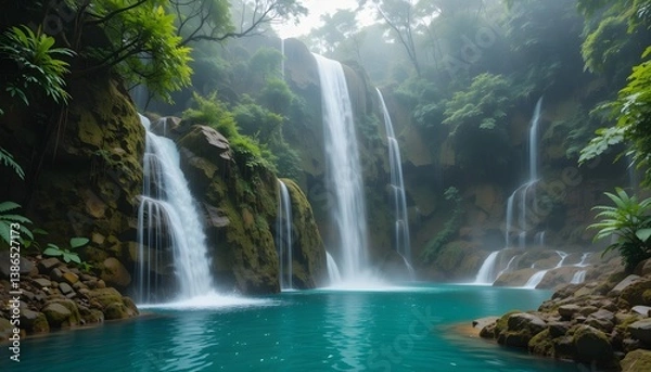 Obraz waterfall in thailand
