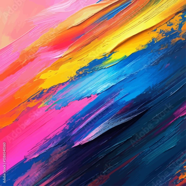 Fototapeta Vibrant Palette of Color and Texture