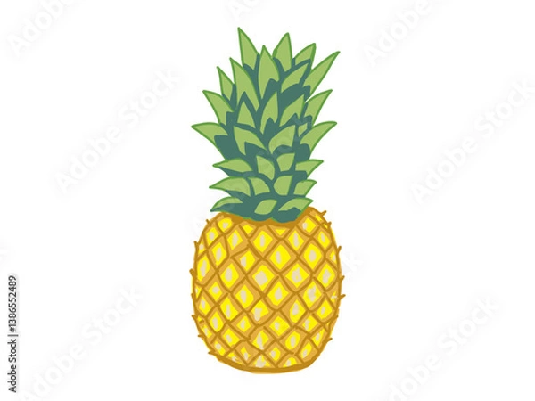 Obraz パイナップルのイラスト