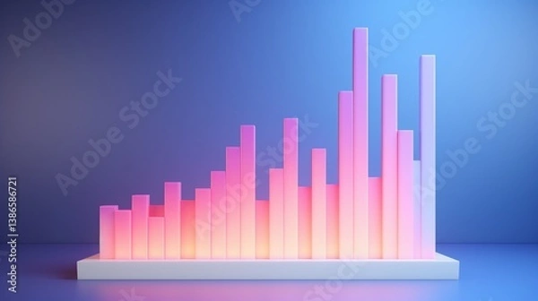 Fototapeta Data Growth;  Modern;  Studio;  Light